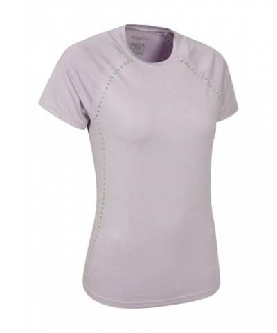 Time Trial Womens Running T-Shirt Lilac $14.78 Active