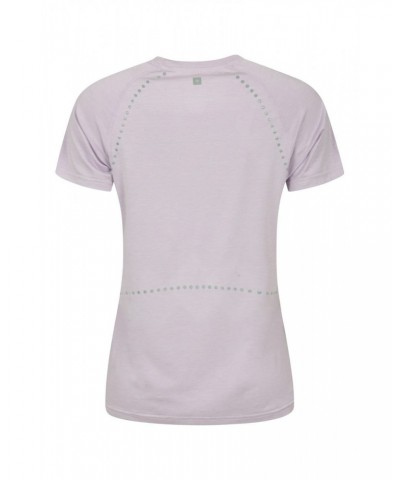 Time Trial Womens Running T-Shirt Lilac $14.78 Active