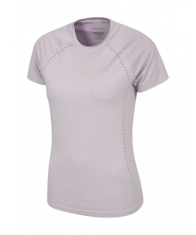 Time Trial Womens Running T-Shirt Lilac $14.78 Active