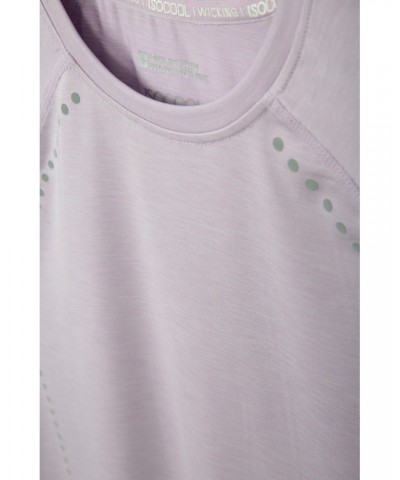 Time Trial Womens Running T-Shirt Lilac $14.78 Active