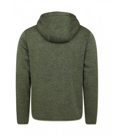 Dawlish Mens Fur Lined Hoodie Khaki $26.87 Fleece