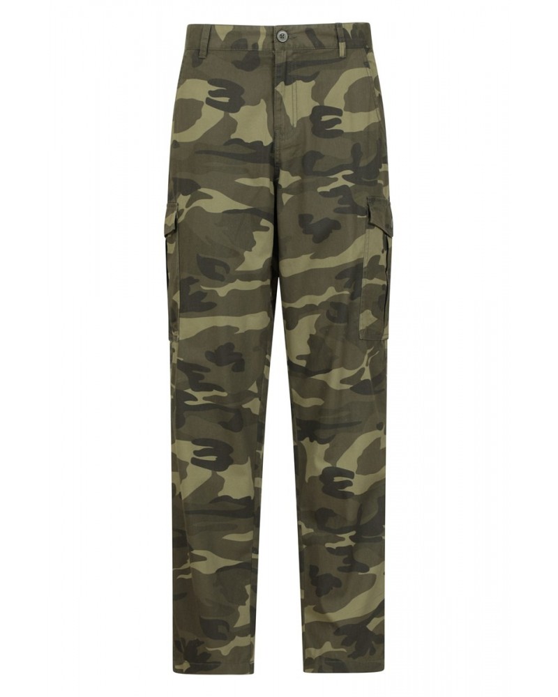 Lakeside Camo Mens Cargo Pants - Short Length Khaki $18.13 Pants