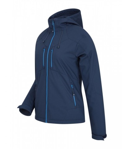 Helsinki Womens Recycled Softshell Jacket Navy $23.65 Active