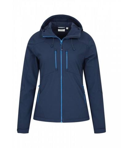 Helsinki Womens Recycled Softshell Jacket Navy $23.65 Active