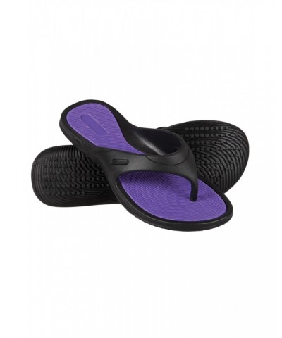 Street Womens Flip Flops Black $11.39 Footwear