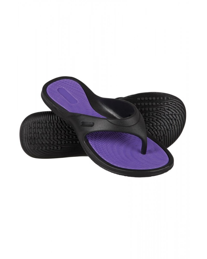 Street Womens Flip Flops Black $11.39 Footwear