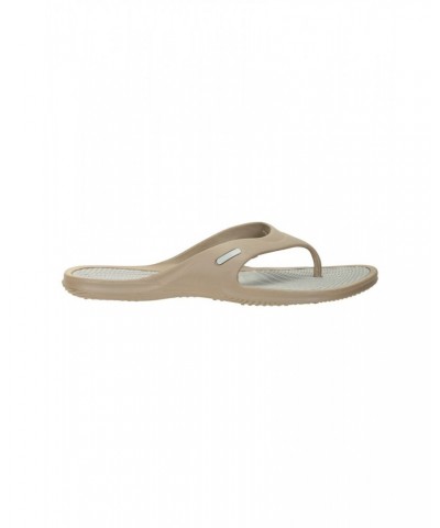 Street Womens Flip Flops Beige $10.79 Footwear