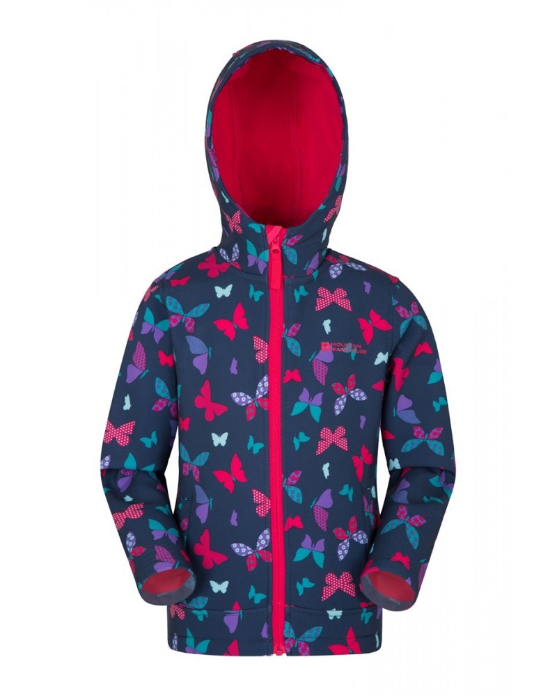 Exodus Kids Printed Water Resistant Softshell Dark Teal $17.39 Jackets