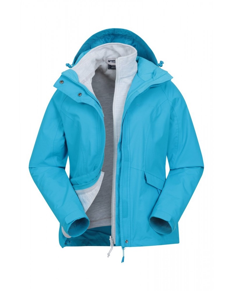 Thunderstorm 3-in-1 Womens Jacket Turquoise $39.20 Jackets