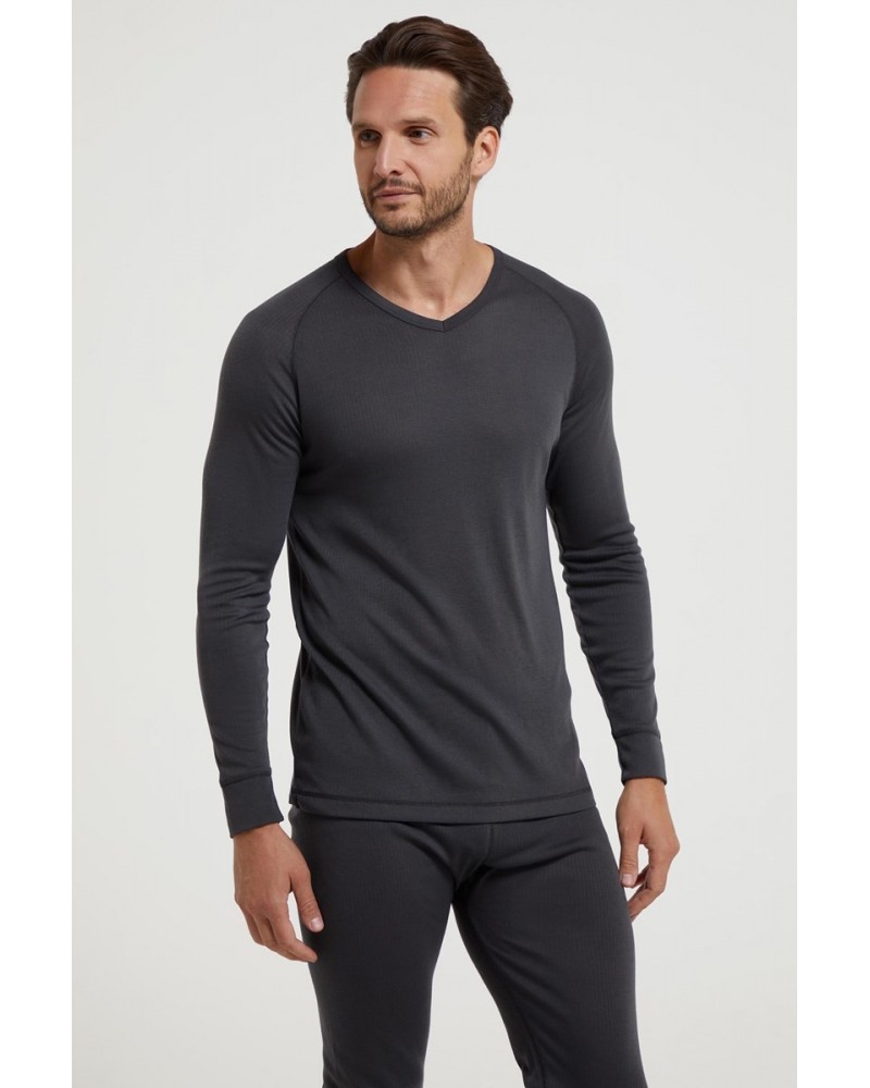 Talus Mens Thermal Top Charcoal $11.72 Active