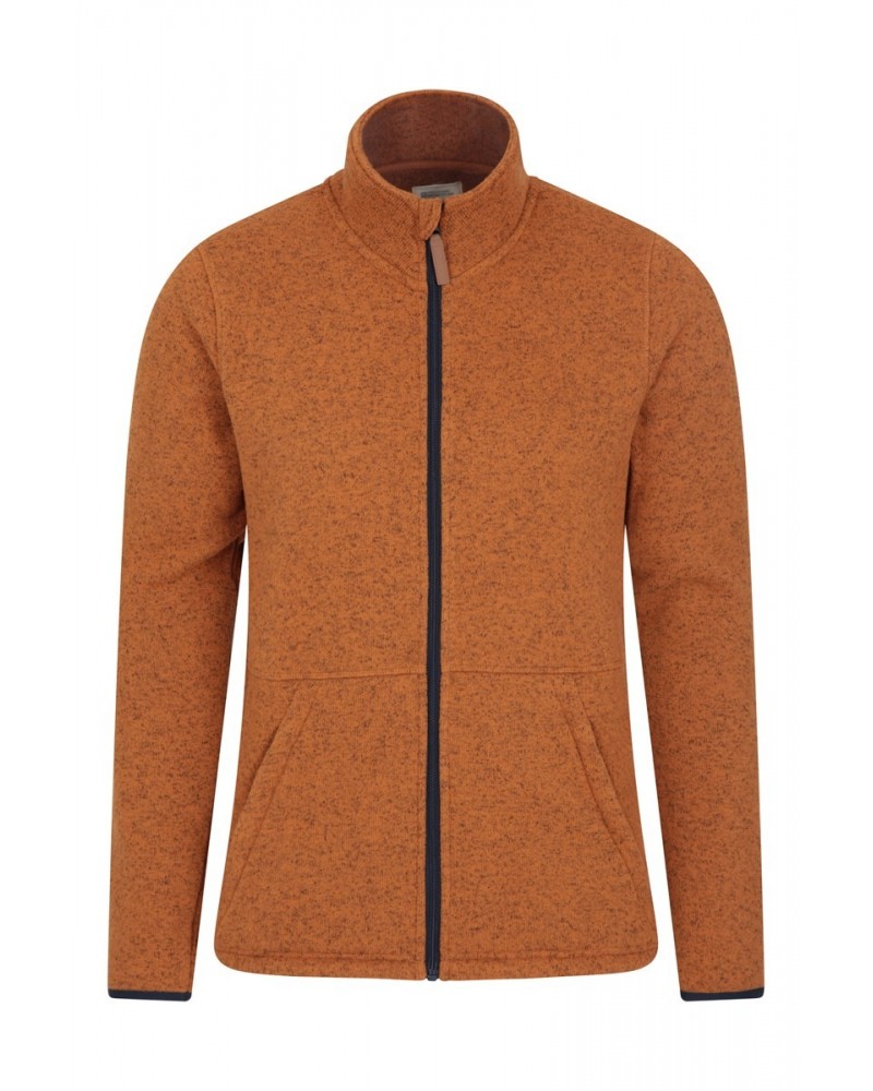 Idris II Mens Full-Zip Fleece Jacket Mustard $19.37 Fleece