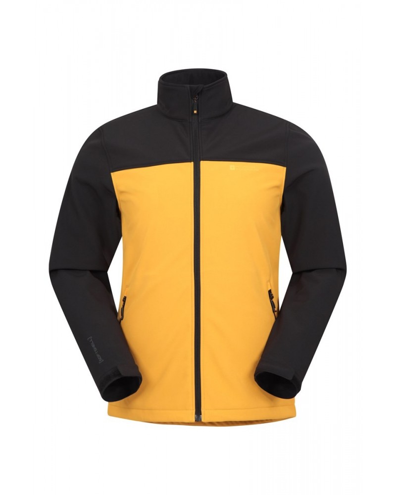 Vertex Mens Water Resistant Softshell Jacket Bright Yellow $20.21 Jackets