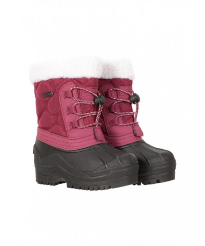 Arctic Toddler Adaptive Waterproof Snow Boots Dark Pink $20.99 Footwear