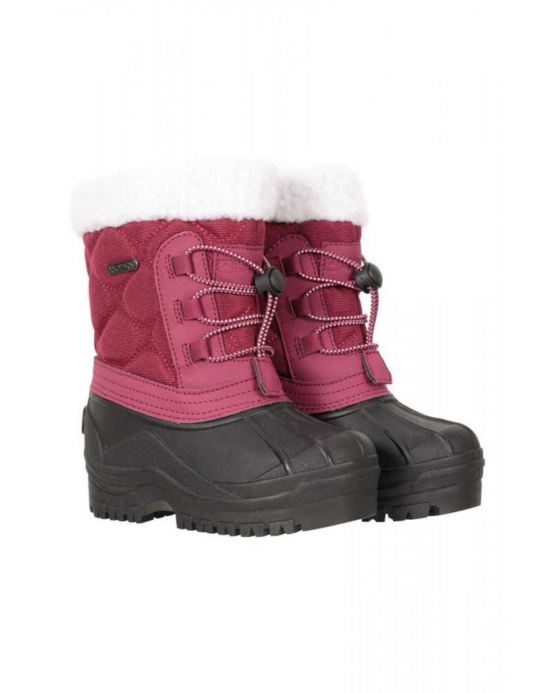 Arctic Toddler Adaptive Waterproof Snow Boots Dark Pink $20.99 Footwear