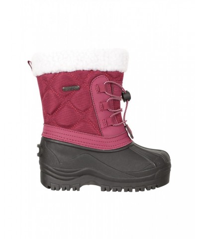 Arctic Toddler Adaptive Waterproof Snow Boots Dark Pink $20.99 Footwear