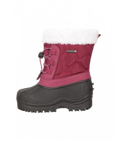 Arctic Toddler Adaptive Waterproof Snow Boots Dark Pink $20.99 Footwear