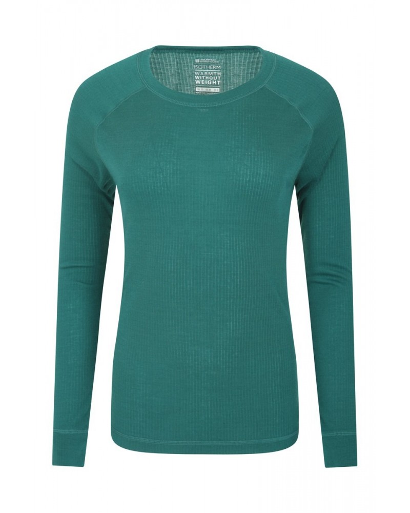 Talus Womens Thermal Top Dark Green $13.49 Thermals