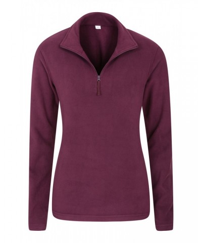 Camber Womens Half-Zip Fleece Burgundy $14.49 Fleece