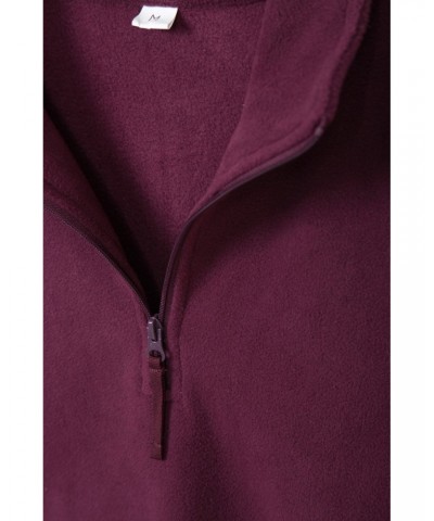 Camber Womens Half-Zip Fleece Burgundy $14.49 Fleece