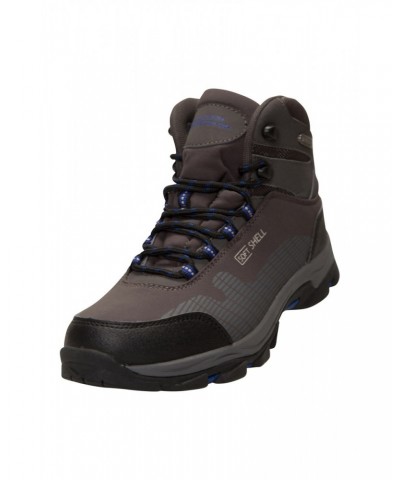 Softshell Kids Waterproof Hiking Boots Dark Grey $35.74 Footwear