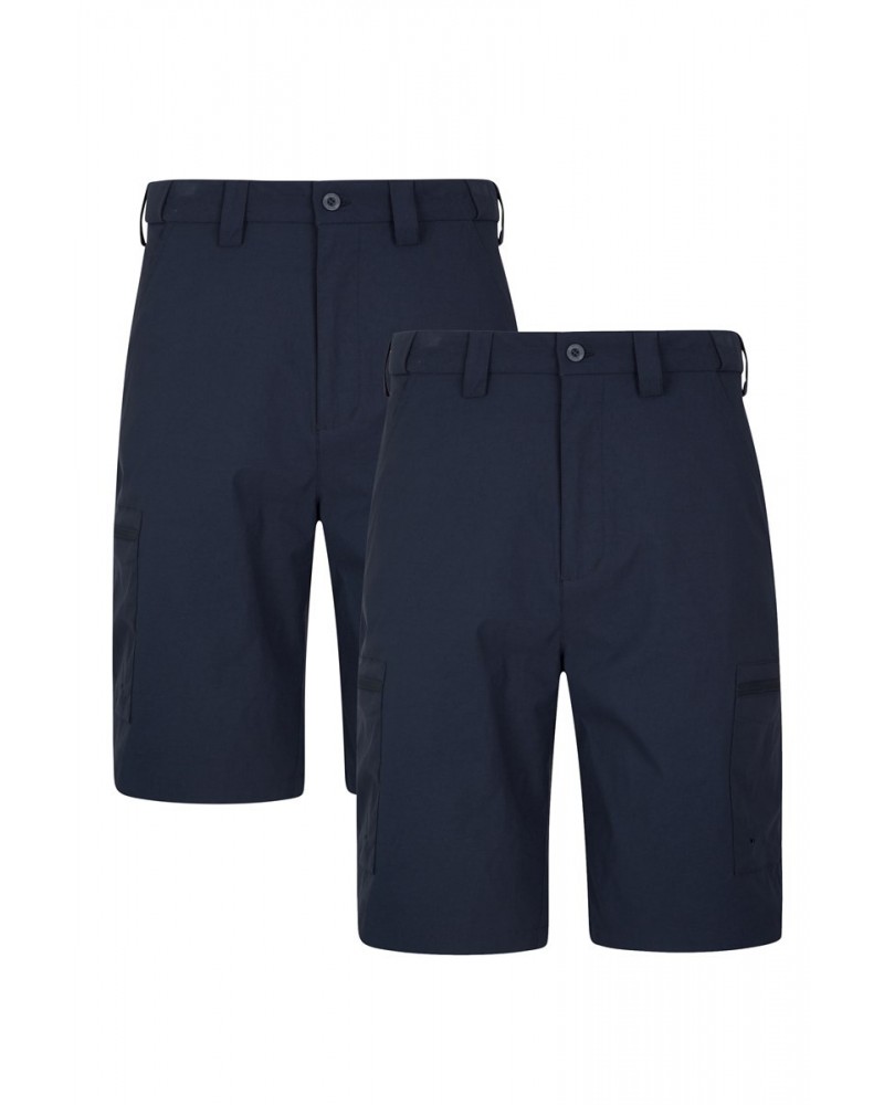 Trek Mens Stretch Shorts Multipack Navy $22.56 Pants