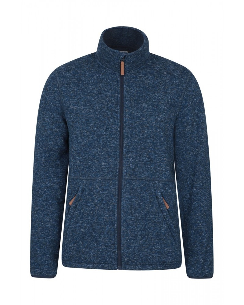 Idris II Mens Full-Zip Fleece Jacket Navy $18.62 Fleece