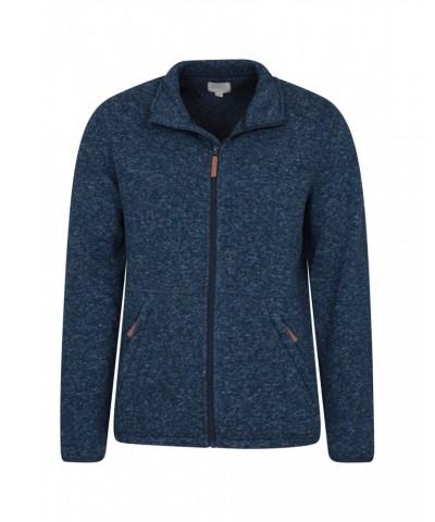 Idris II Mens Full-Zip Fleece Jacket Navy $18.62 Fleece