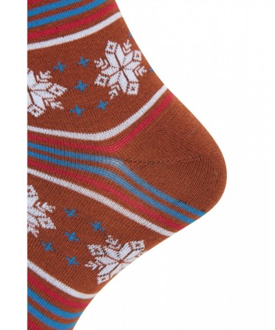 Recycled Jacquard Mens Mid-Calf Socks 3-Pack Red $13.74 Accessories