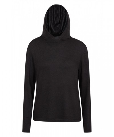 Womens Knitted Loungewear Hoodie Black $16.82 Loungewear