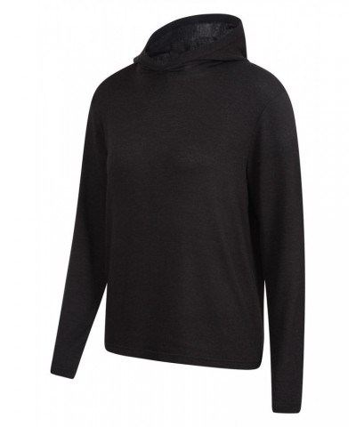 Womens Knitted Loungewear Hoodie Black $16.82 Loungewear