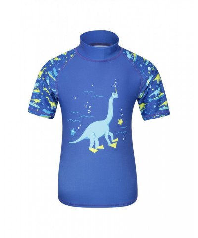 Printed Kids Rash Guard and Shorts Lime $13.24 Tops