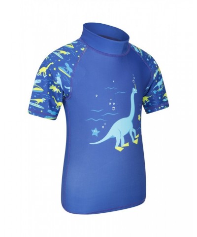 Printed Kids Rash Guard and Shorts Lime $13.24 Tops