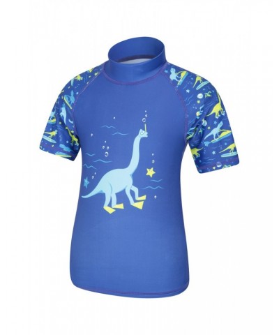 Printed Kids Rash Guard and Shorts Lime $13.24 Tops