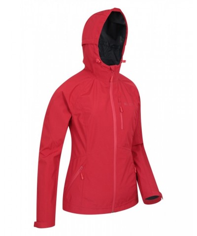 2.5 Layer Lightweight Womens Waterproof Jacket Red $47.19 Jackets