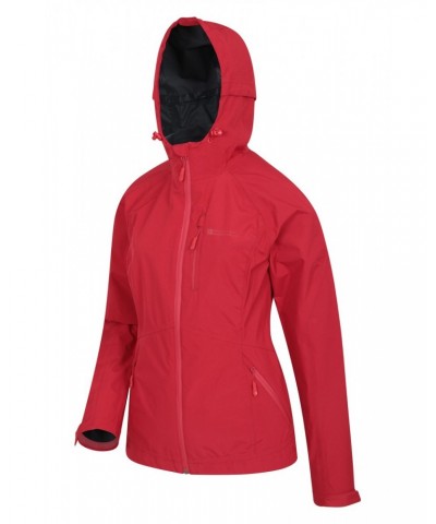 2.5 Layer Lightweight Womens Waterproof Jacket Red $47.19 Jackets