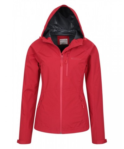 2.5 Layer Lightweight Womens Waterproof Jacket Red $47.19 Jackets