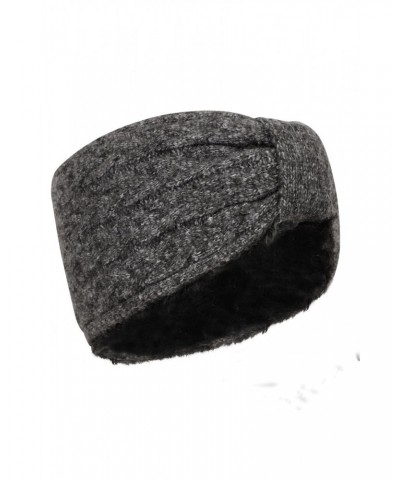 Twist Front Womens Thermal Headband Black $10.25 Accessories