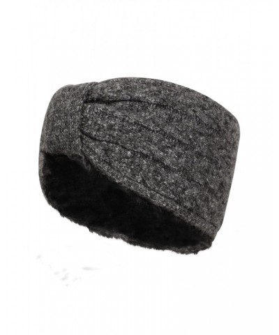 Twist Front Womens Thermal Headband Black $10.25 Accessories