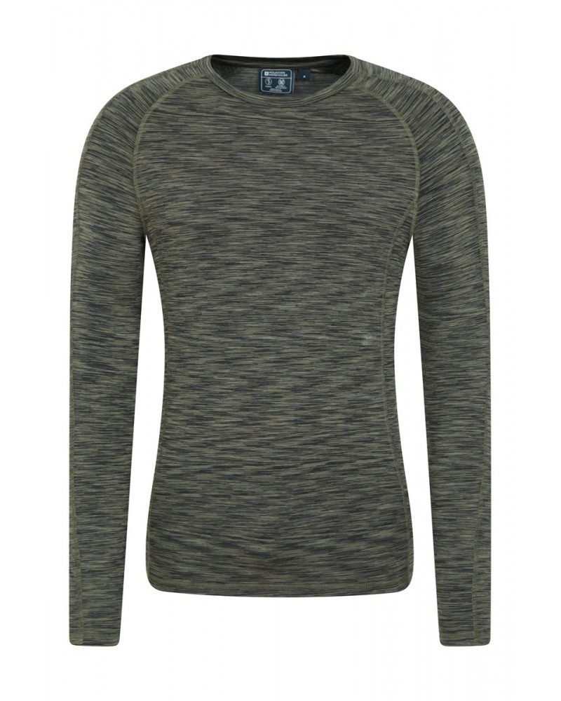 Ascend Mens Bamboo Base Layer Top Khaki $18.13 Thermals