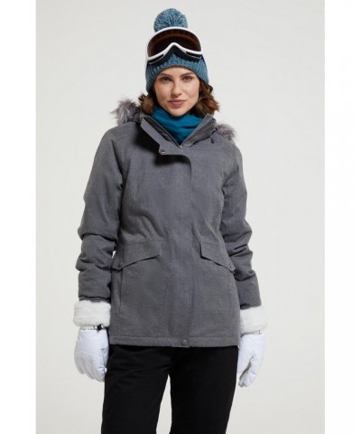 Snow II Womens Waterproof Ski Jacket Grey $45.89 Jackets