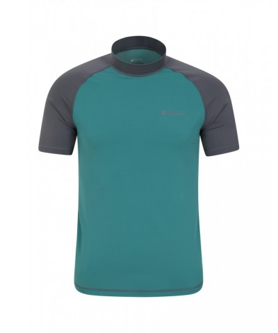 Mens UV Rash Guard Deep Teal $12.50 Swimwear