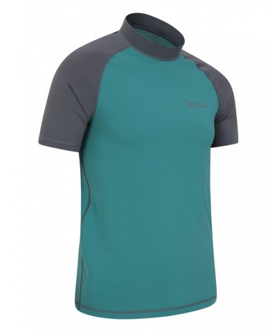 Mens UV Rash Guard Deep Teal $12.50 Swimwear