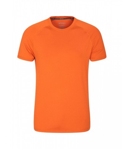 Agra Mens Melange T-Shirt Burnt Orange $15.92 Active