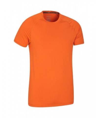 Agra Mens Melange T-Shirt Burnt Orange $15.92 Active