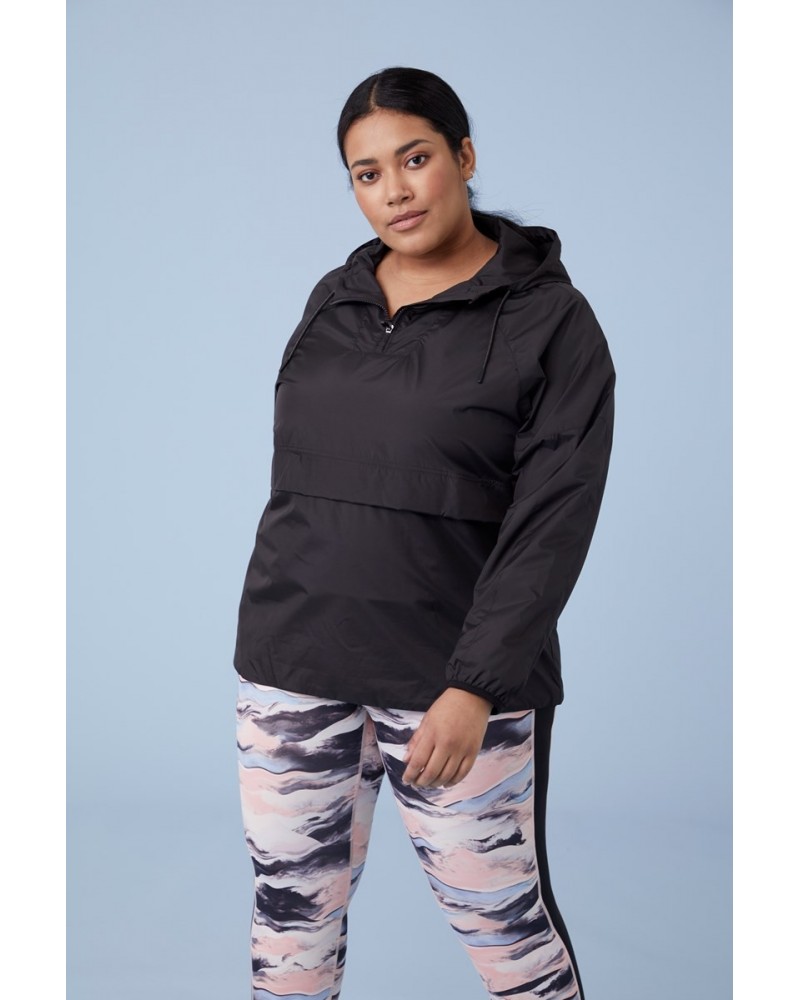 Sneaker Womens Half-Zip Jacket Black $23.65 Jackets