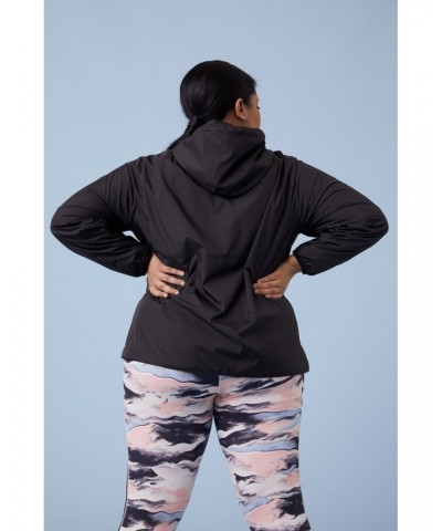 Sneaker Womens Half-Zip Jacket Black $23.65 Jackets