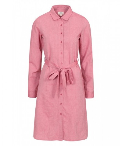 Manhattan Chambray Womens Shirt Dress Red $20.70 Dresses & Skirts