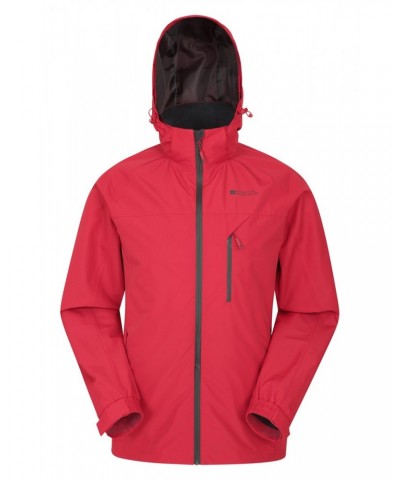 Stride Extreme Stretch Panel Mens Waterproof Jacket Red $32.90 Jackets