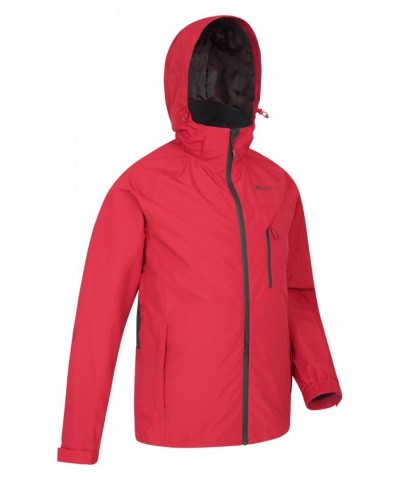 Stride Extreme Stretch Panel Mens Waterproof Jacket Red $32.90 Jackets