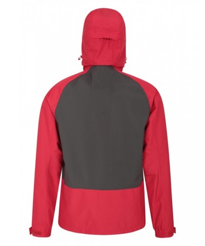 Stride Extreme Stretch Panel Mens Waterproof Jacket Red $32.90 Jackets